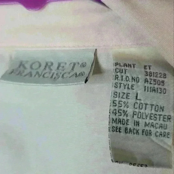 Vintage Francisca Koret Blush Embroidered flower winbreaker. - Picture 4 of 7